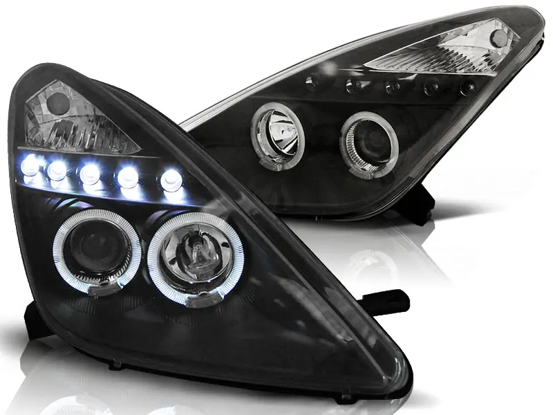 Frontlykter Toyota Celica VII (T230) 1999 - 2005 | Angel Eyes Black – bilde 2