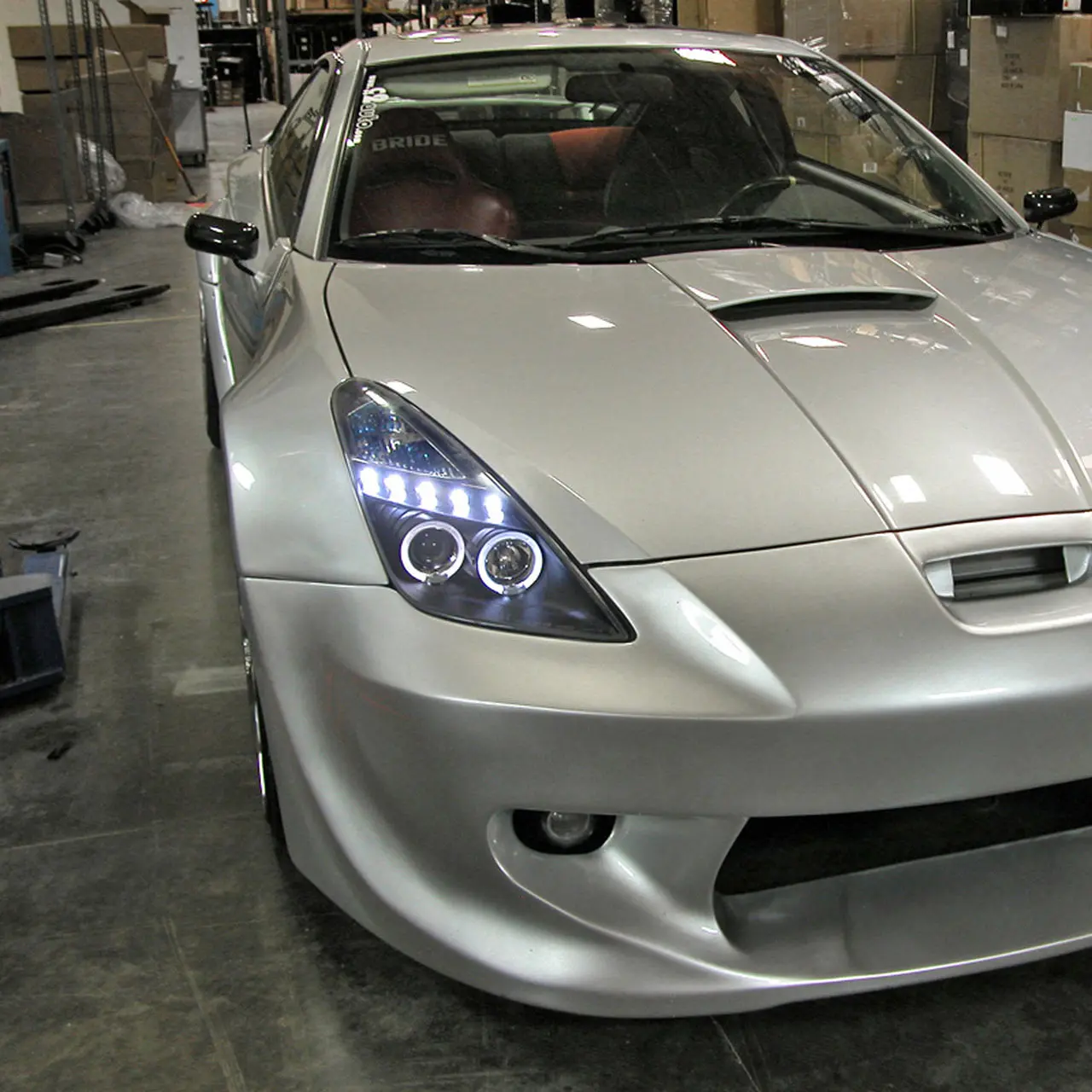 Frontlykter Toyota Celica VII (T230) 1999 - 2005 | Angel Eyes Black – bilde 4