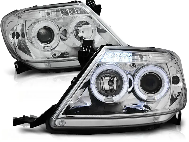 Frontlykter Toyota Hilux VII 2005 - 2011 │ Angel Eyes Chrome – bilde 2