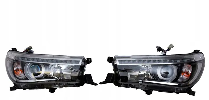 Frontlykter Toyota Hilux VIII 2015 - 2020 │ LED PROJECTOR TRUE DRL BLACK – bilde 4