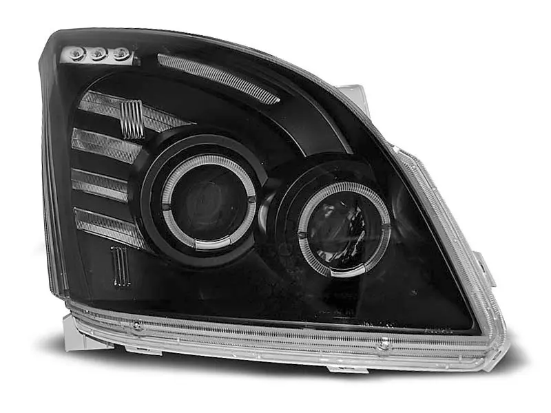 Frontlykter TOYOTA LAND CRUISER (120) 2003-2009 │ ANGEL EYES BLACK – bilde 3