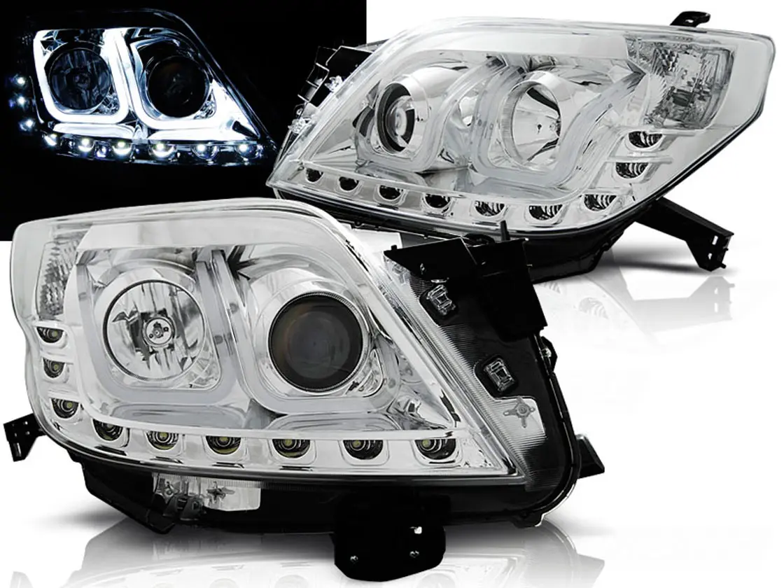 Frontlykter TOYOTA LAND CRUISER (150) 2009-2013 TUBE LIGHT CHROME