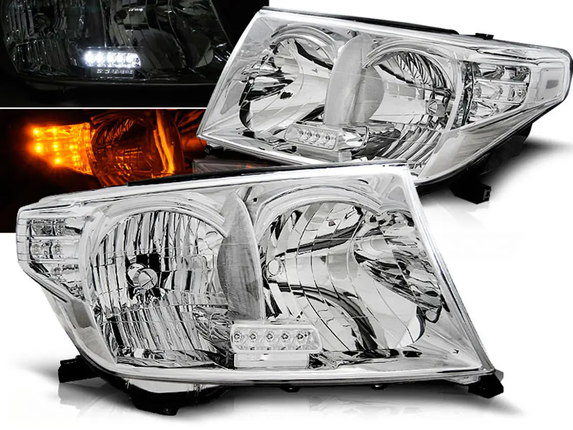 Frontlykter Toyota Land Cruiser J200 2007 - 2012  │ CHROME LED