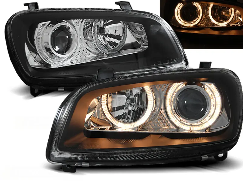 Frontlykter Toyota RAV4 I 1994 - 2000 | ANGEL EYES BLACK