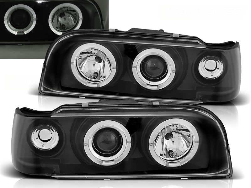 Frontlykter Volvo 850 1992-1996 │ Angel Eyes Black