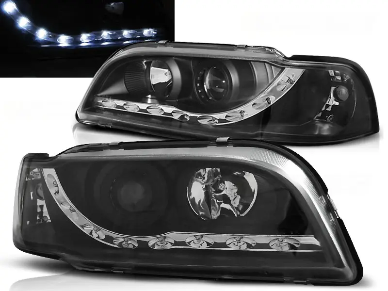 Frontlykter VOLVO S40/V40 1996-2000 DAYLIGHT BLACK