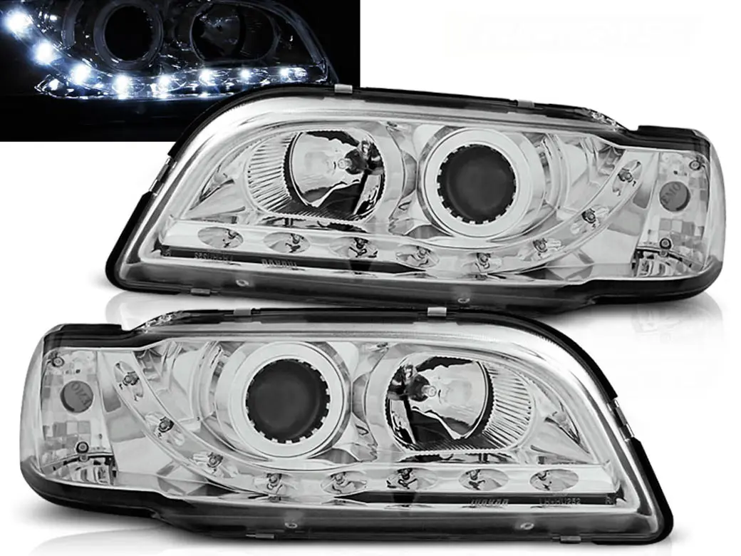 Frontlykter VOLVO S40/V40 1996-2000 DAYLIGHT CHROME