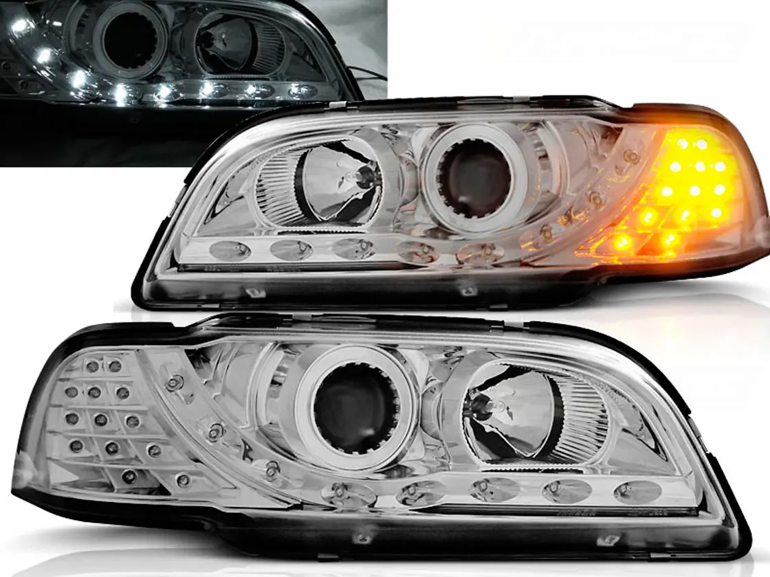 Frontlykter VOLVO S40/V40 1996-2000 DAYLIGHT CHROME