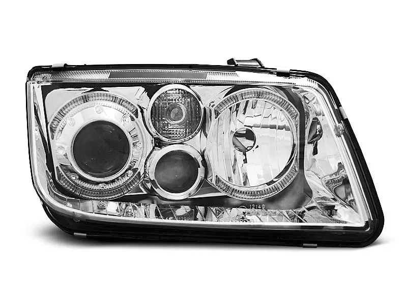 Frontlykter VW Bora 1998 - 2005 │ ANGEL EYES CHROME – bilde 3