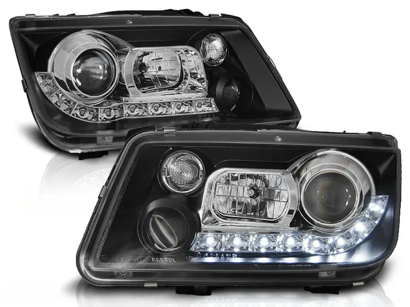 Frontlykter VW BORA 1998-2005 DAYLIGHT BLACK – bilde 2