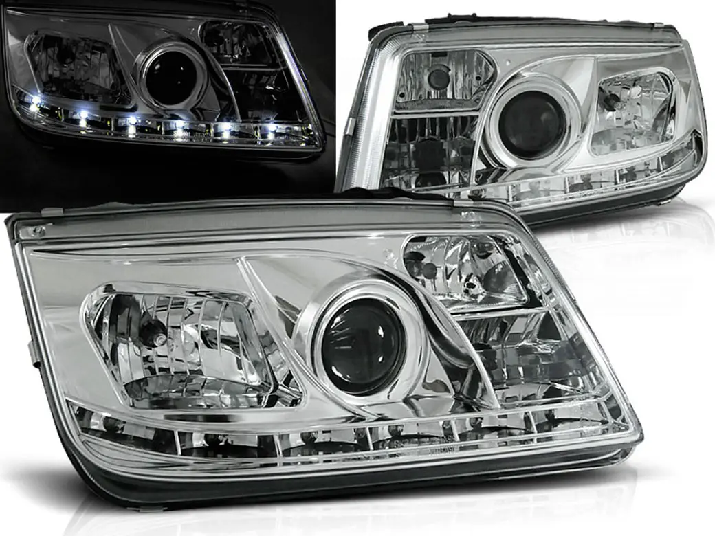 Frontlykter VW Bora Variant 1998 - 2005 │ DAYLIGHT CHROME