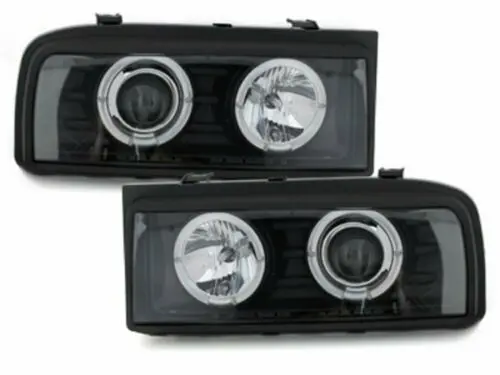 Frontlykter VW CORRADO 1988-1995 ANGEL EYES BLACK – bilde 2