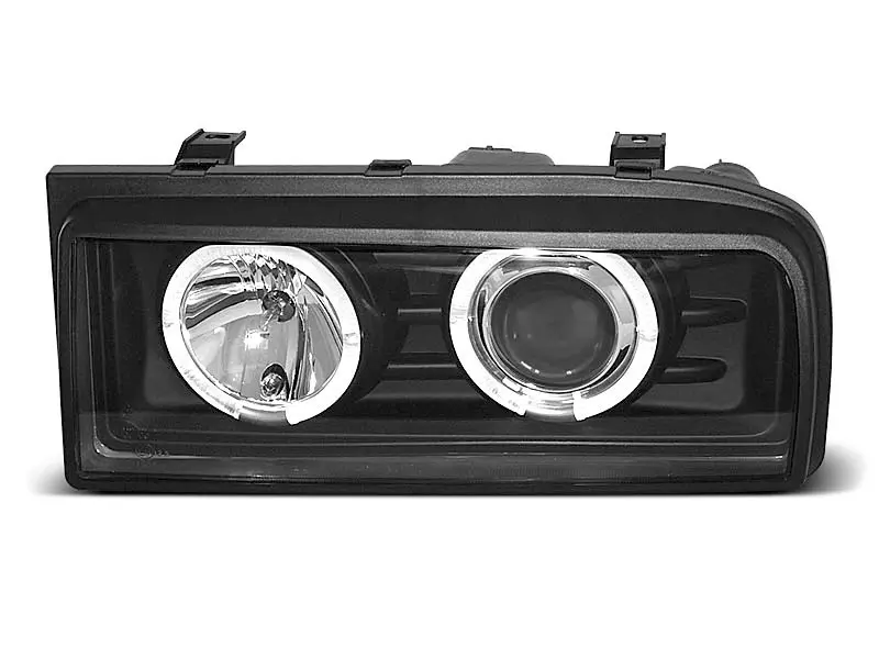 Frontlykter VW CORRADO 1988-1995 ANGEL EYES BLACK – bilde 4