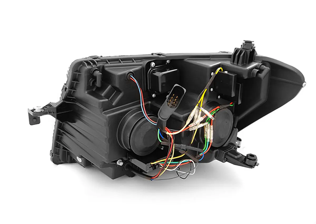 Frontlykter VW Crafter II 2016 -> │ TUBE LIGHT BLACK DRL SEQ – bilde 4