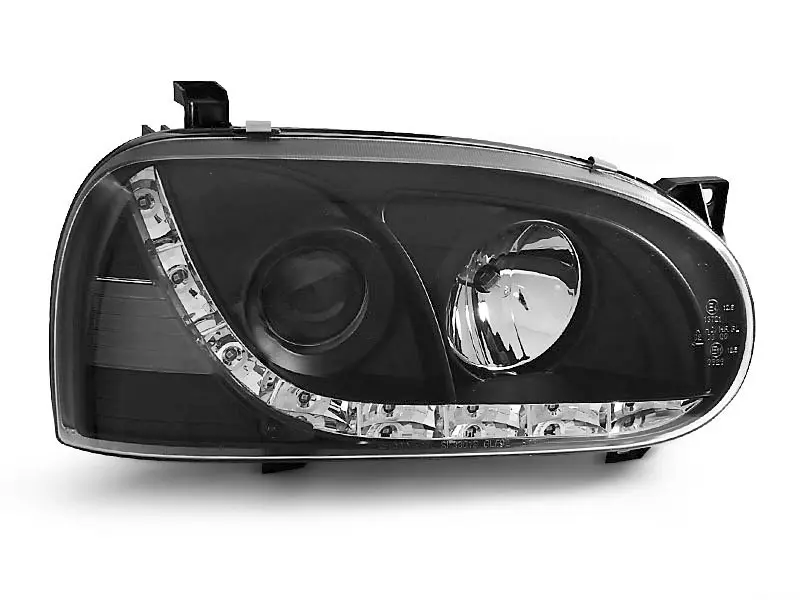Frontlykter VW GOLF 3 1991-1997 DAYLIGHT BLACK – bilde 3