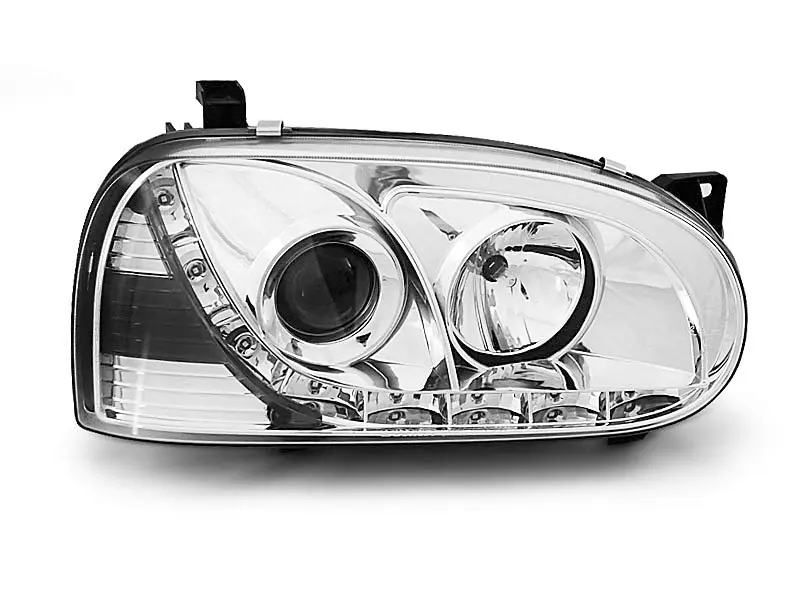 Frontlykter VW GOLF 3 1991-1997 DAYLIGHT CHROME – bilde 2