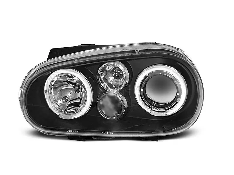 Frontlykter VW GOLF 4 1997-2003 ANGEL EYES BLACK – bilde 6