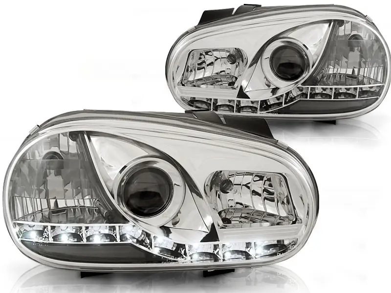 Frontlykter VW GOLF 4 1997-2003 DAYLIGHT CHROME