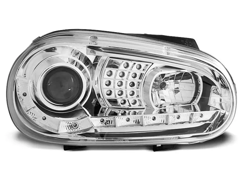 Frontlykter VW GOLF 4 1997-2003 DAYLIGHT CHROME – bilde 2