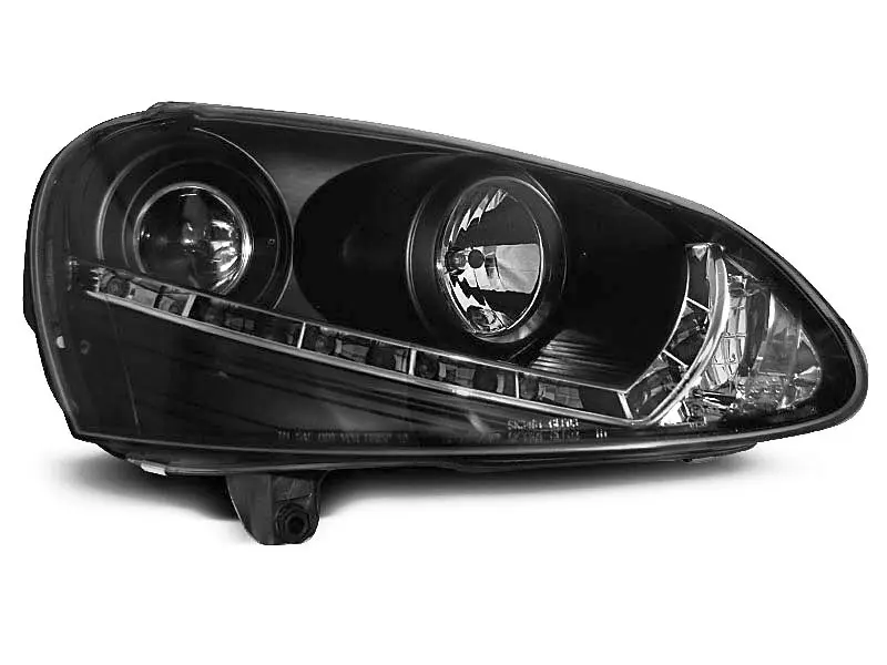 Frontlykter VW GOLF 5 2003-2008 DAYLIGHT BLACK – bilde 2