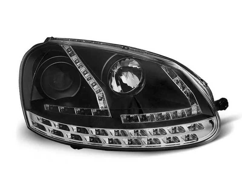 Frontlykter VW GOLF 5 2003-2008 DAYLIGHT BLACK – bilde 3