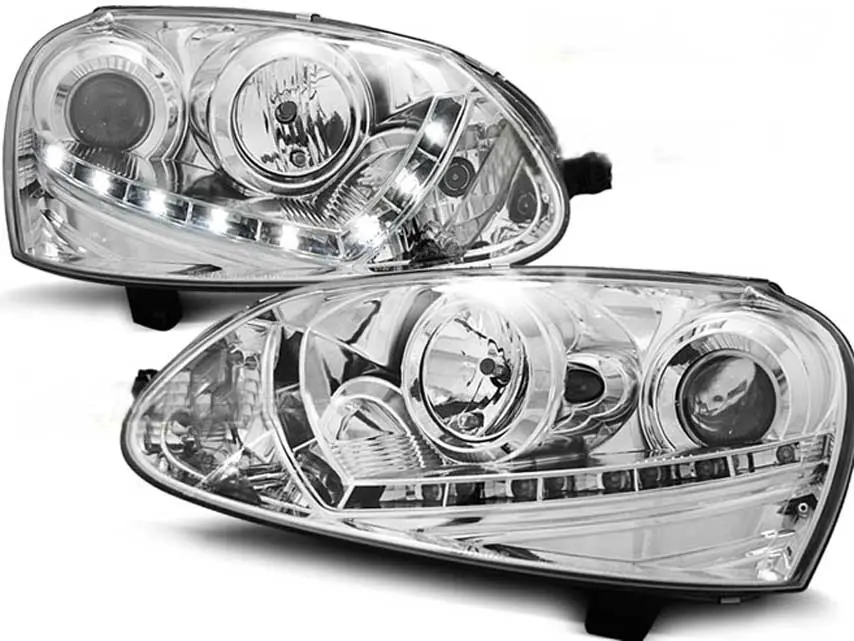 Frontlykter VW GOLF 5 2003-2008 DAYLIGHT CHROME