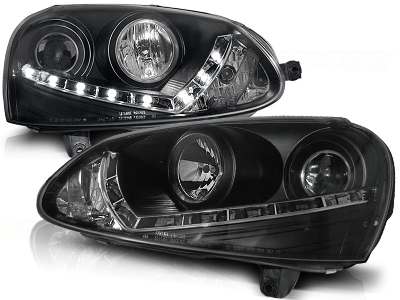 Frontlykter VW GOLF 5 2003-2008 XENON DAYLIGHT BLACK