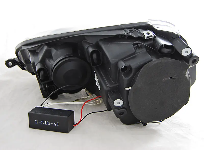 Frontlykter VW GOLF 5 2003-2009 ANGEL EYES CCFL BLACK – bilde 3