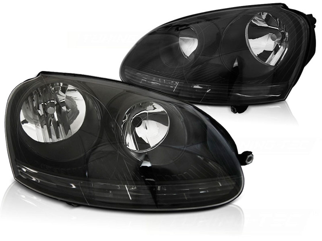 Frontlykter VW GOLF 5 2003-2009 BLACK 