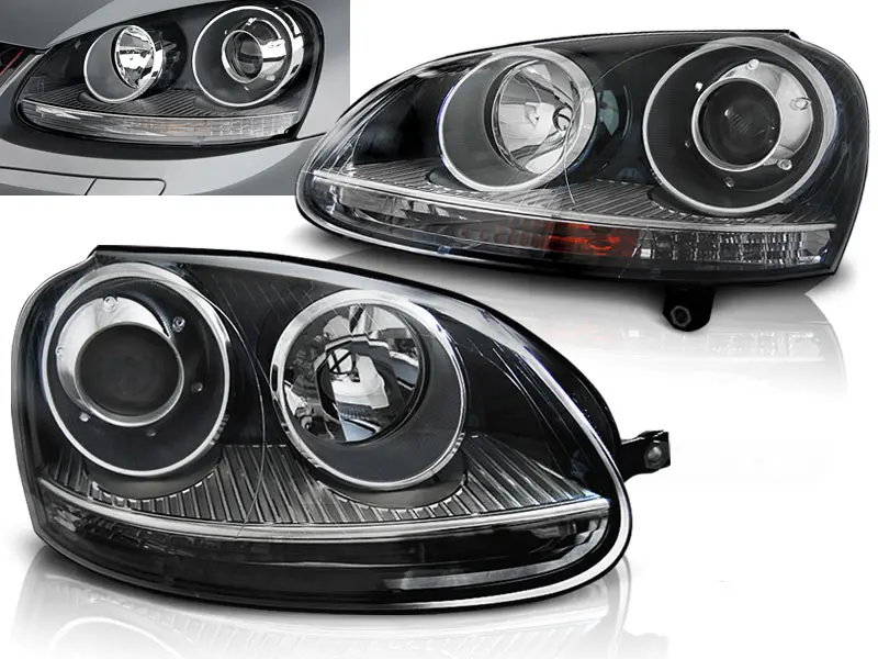 Frontlykter VW GOLF 5 2003-2009 SPORT BLACK