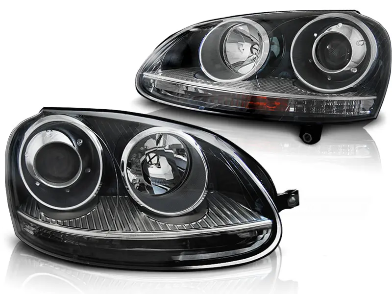 Frontlykter VW GOLF 5 2003-2009 SPORT BLACK – bilde 3