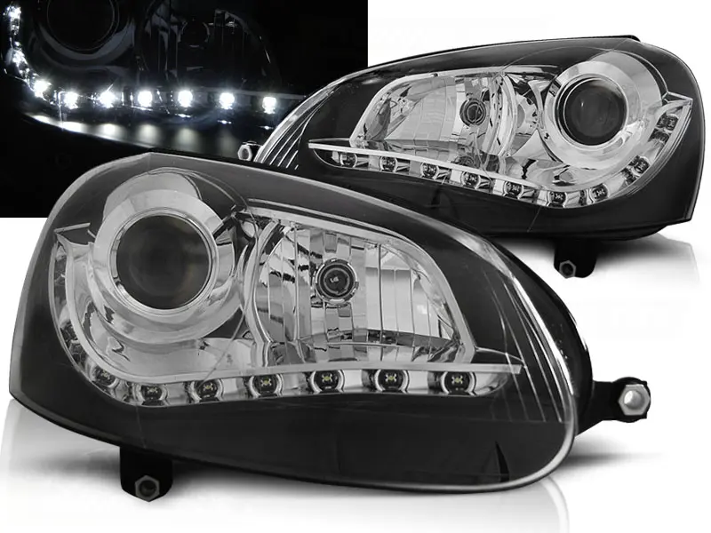 Frontlykter VW GOLF 5 DAYLIGHT BLACK