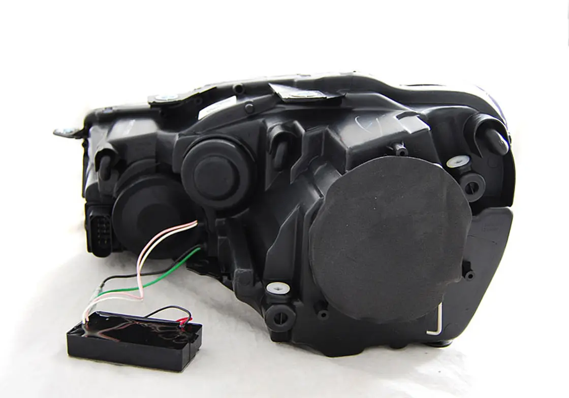 Frontlykter VW GOLF 6 2008-2012 SINGLE TRUE DRL BLACK – bilde 3