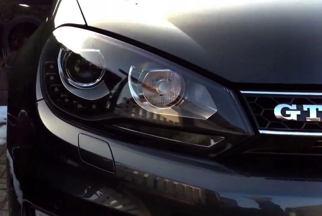 Frontlykter VW GOLF 6 2008-2012 TRUE DRL BLACK – bilde 3