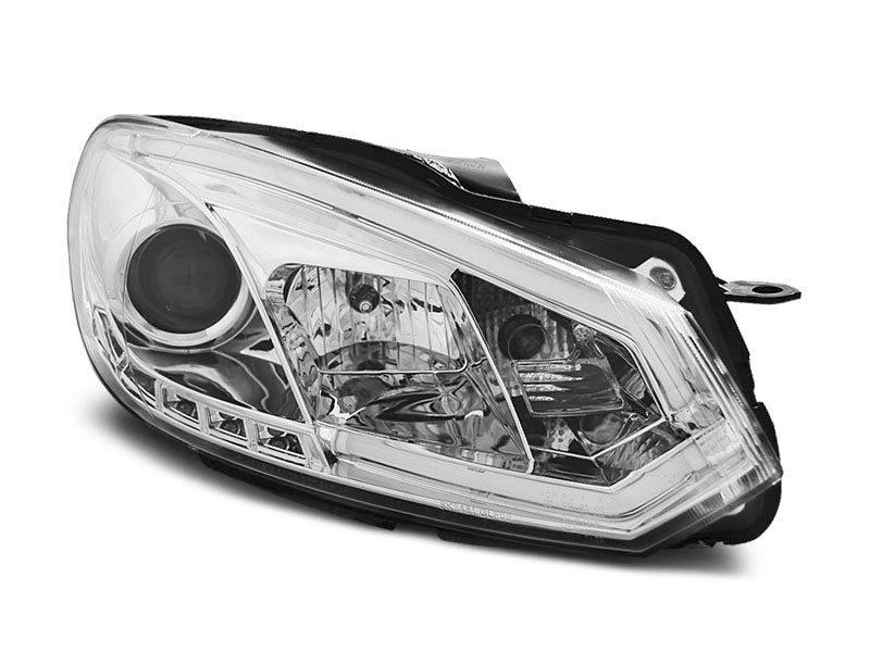 Frontlykter VW GOLF 6 2008-2012 TUBE LIGHT DRL CHROME – bilde 2
