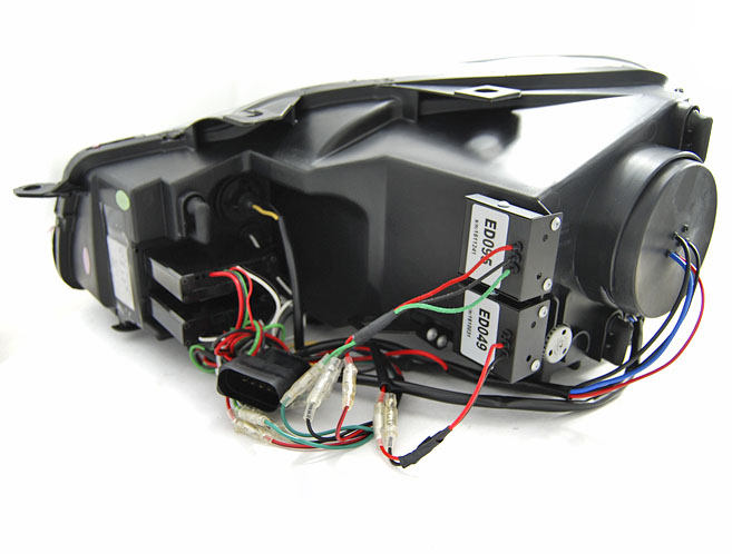 Frontlykter VW GOLF 6 2008-2012 U-LED LIGHT DRL BLACK BLACK LINE – bilde 4