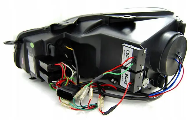 Frontlykter VW GOLF 6 2008-2012 U-LED LIGHT DRL BLACK CHROME LINE – bilde 7