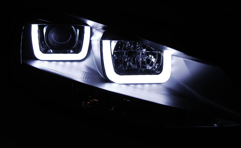 Frontlykter VW GOLF 7 2012-2017 U-LED LIGHT BLACK – bilde 4