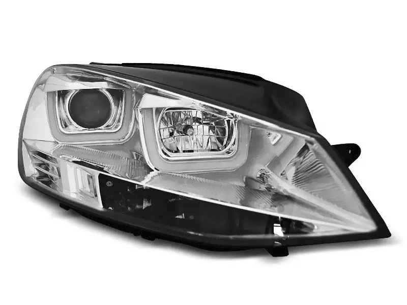 Frontlykter VW GOLF 7 2012-2017 U-LED LIGHT CHROME – bilde 7
