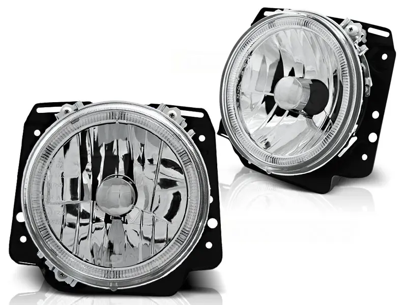 Frontlykter VW GOLF II 2 1983-1991 ANGEL EYES CHROME – bilde 2