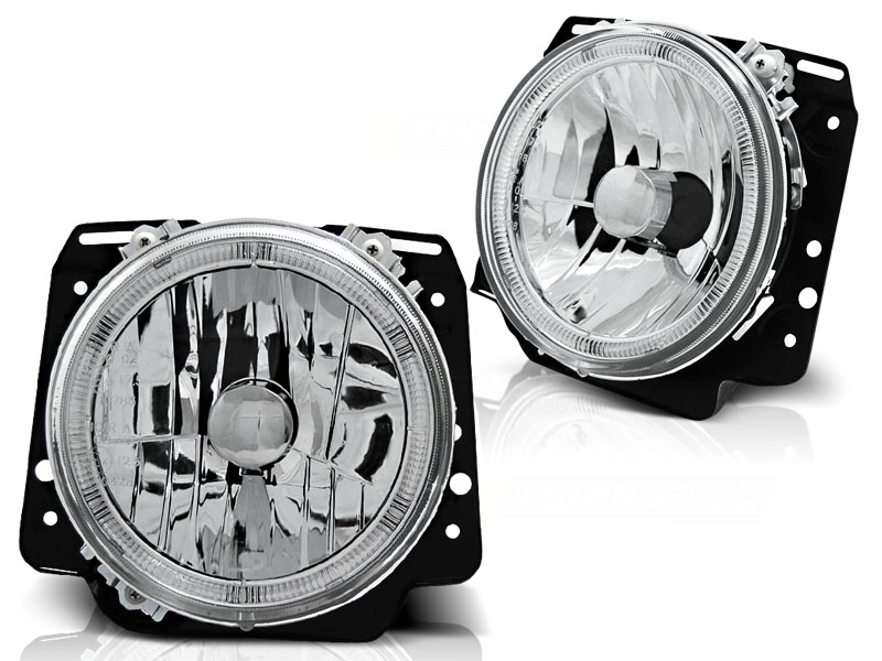 Frontlykter VW GOLF II 2 1983-1991 ANGEL EYES CHROME – bilde 2