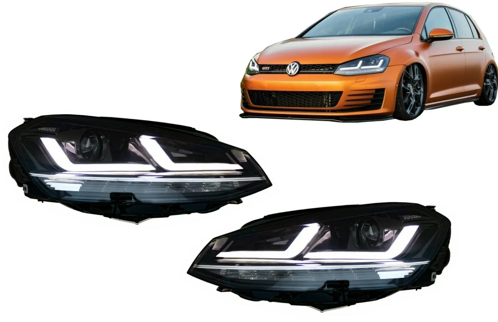 Frontlykter VW Golf MK7 LEDriving Black Edition Image 15