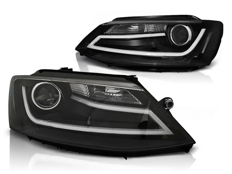 Frontlykter VW JETTA VI 2011-2018 TUBE LIGHT BLACK – bilde 4