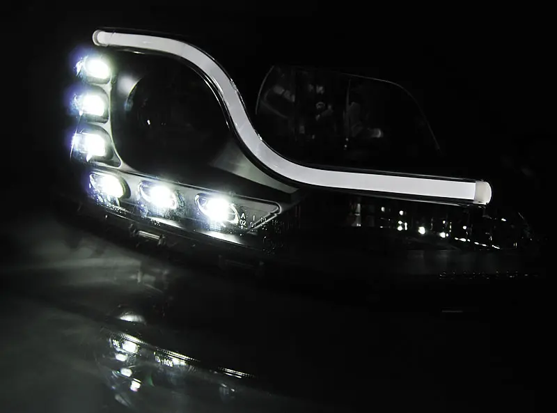 Frontlykter VW JETTA VI 2011-2018 TUBE LIGHT DRL BLACK – bilde 4