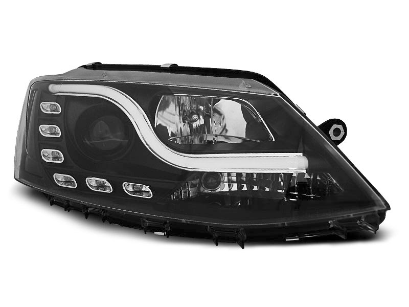 Frontlykter VW JETTA VI 2011-2018 TUBE LIGHT DRL BLACK – bilde 6