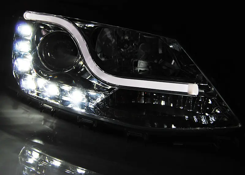 Frontlykter VW JETTA VI 2011-2018 TUBE LIGHT DRL CHROME – bilde 5