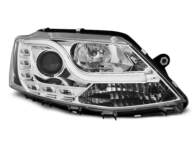 Frontlykter VW JETTA VI 2011-2018 TUBE LIGHT DRL CHROME – bilde 7