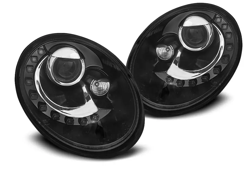 Frontlykter VW NEW BEETLE 2006-2012 DAYLIGHT BLACK – bilde 4