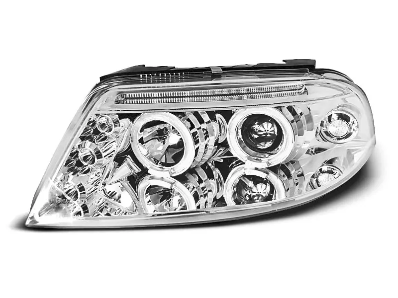 Frontlykter VW PASSAT (3BG) 2000-2005 ANGEL EYES CHROME – bilde 3