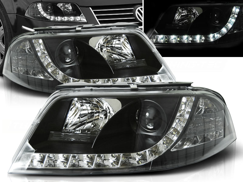 Frontlykter VW PASSAT (3BG) 2000-2005 DAYLIGHT BLACK